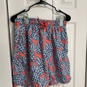 George Blue and White Swim Trunks